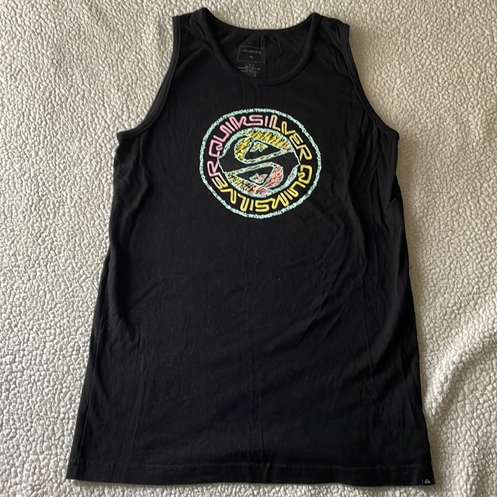 Quiksilver black boys tank top